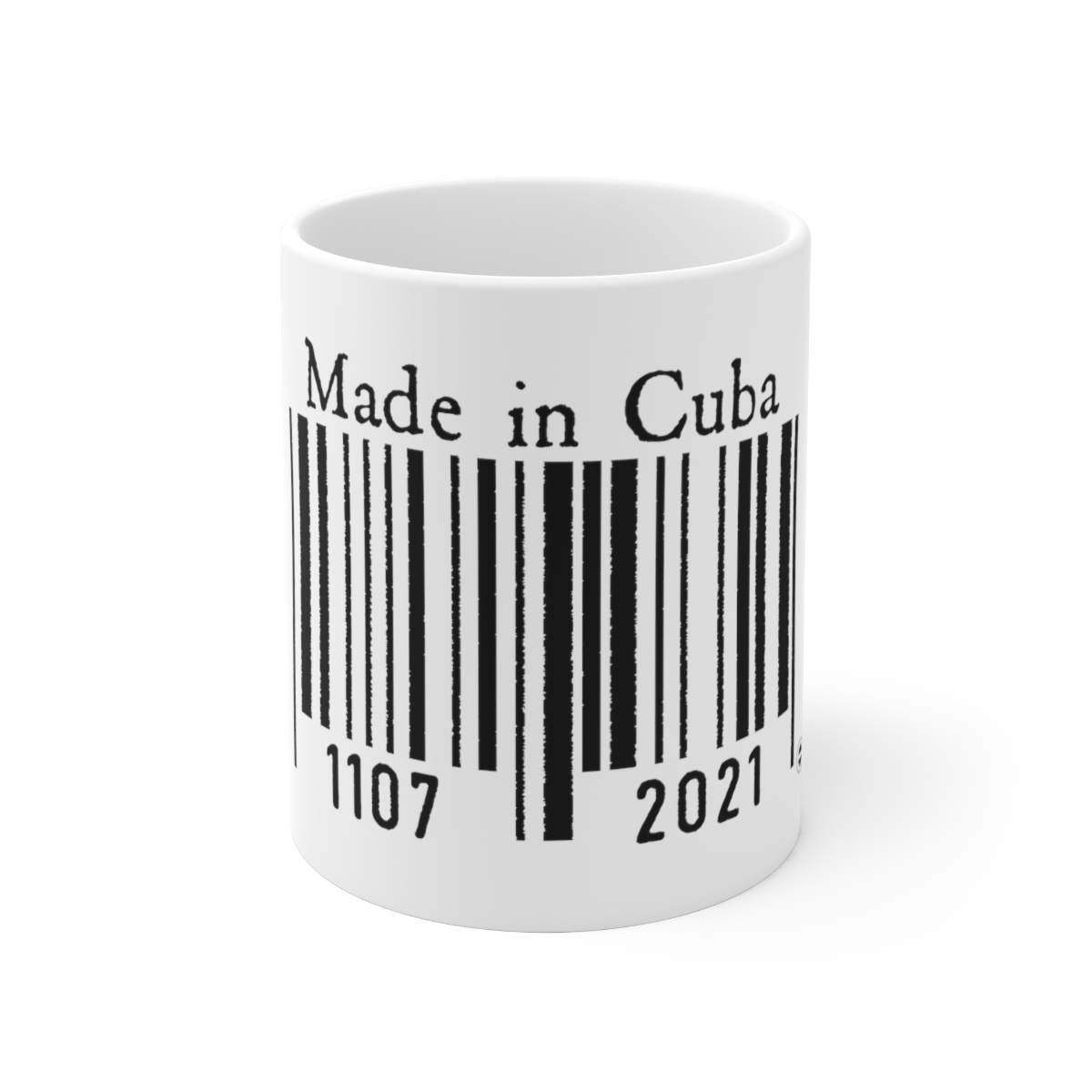 MADE IN CUBA. White  | Taza de cerámica 11oz
