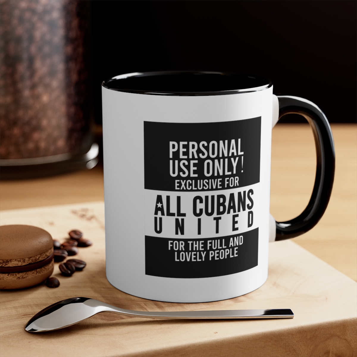 PERSONAL USE! in black | Taza de cerámica de colores, 11oz